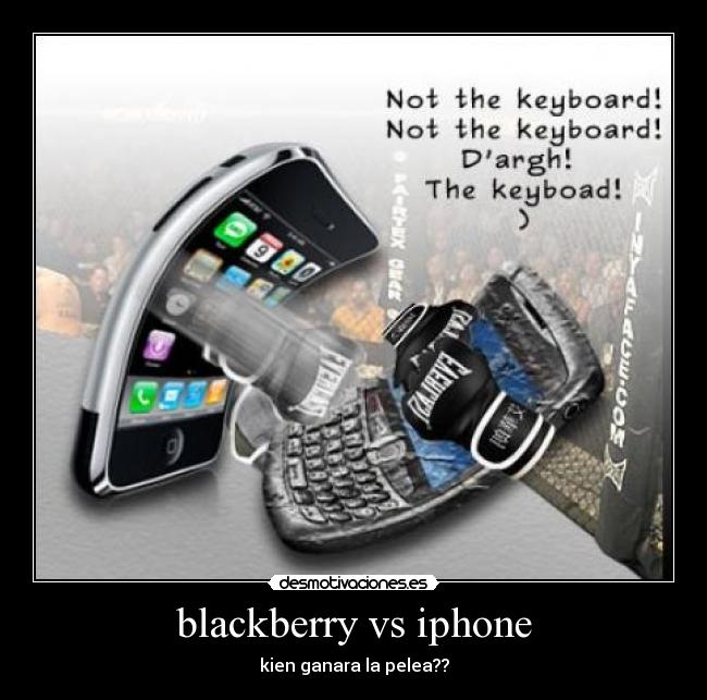 blackberry vs iphone - kien ganara la pelea??