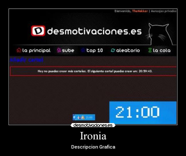 Ironia - Descripcion Grafica