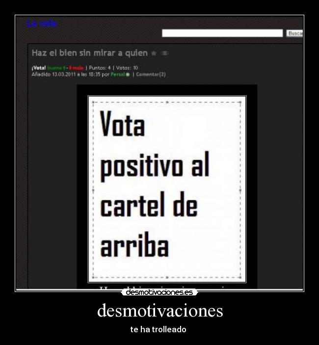 carteles desmotivaciones troll desmotivaciones