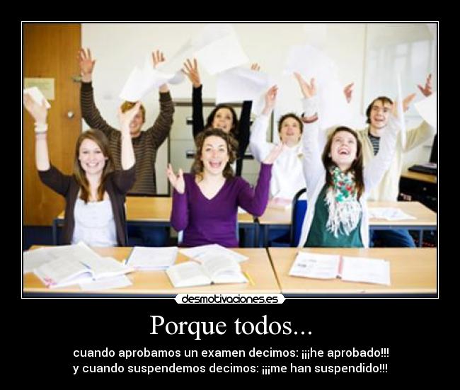 carteles examen suspender desmotivaciones