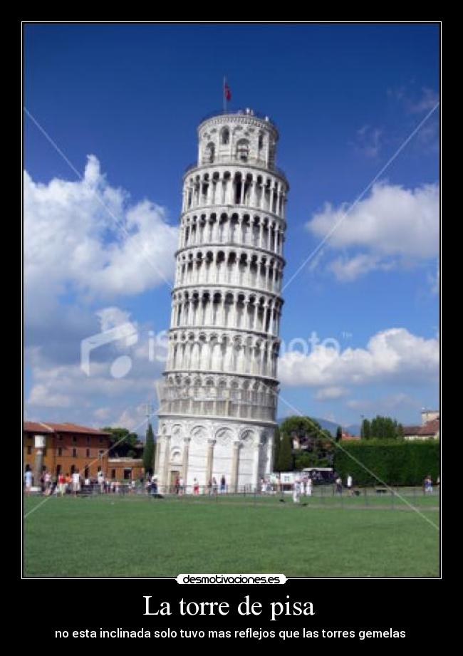 La torre de pisa -