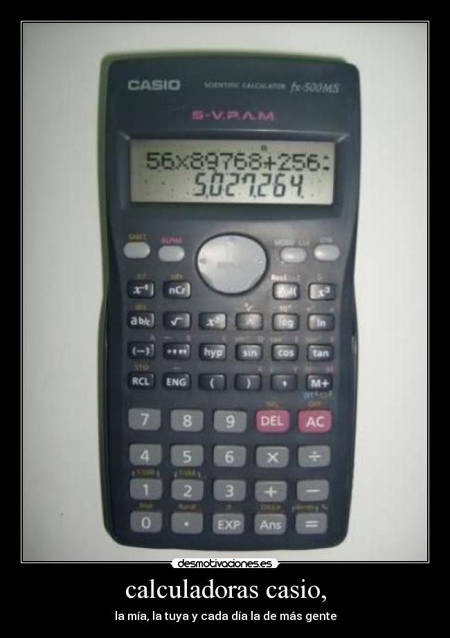 calculadoras casio, - 