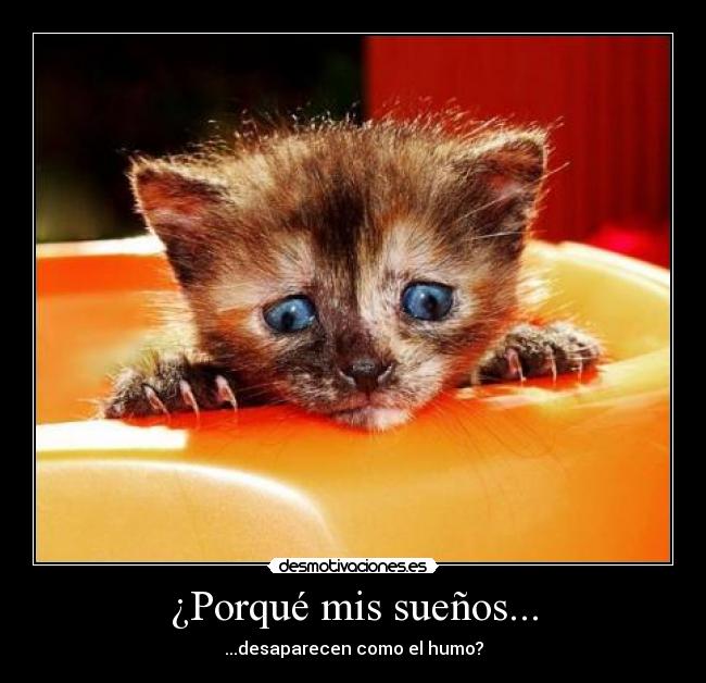 ¿Porqué mis sueños... - ...desaparecen como el humo?