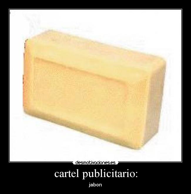 cartel publicitario: -