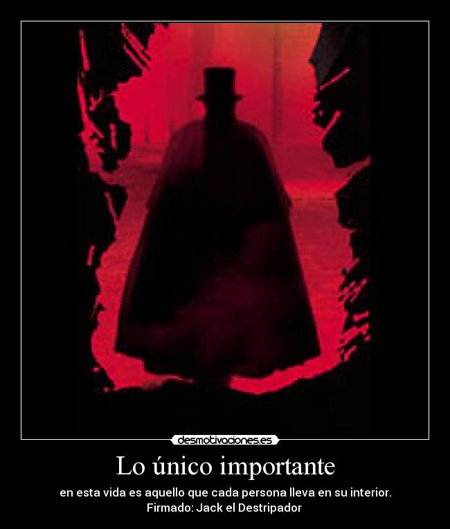 Lo único importante -