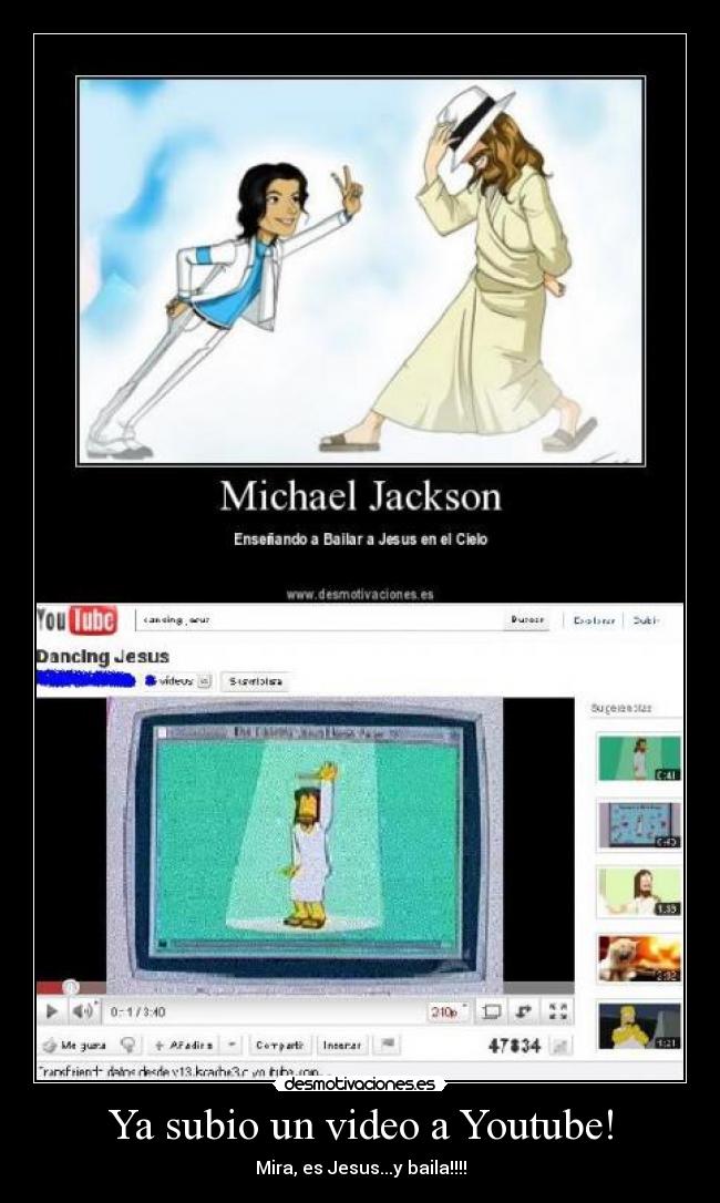 Ya subio un video a Youtube! - Mira, es Jesus...y baila!!!!