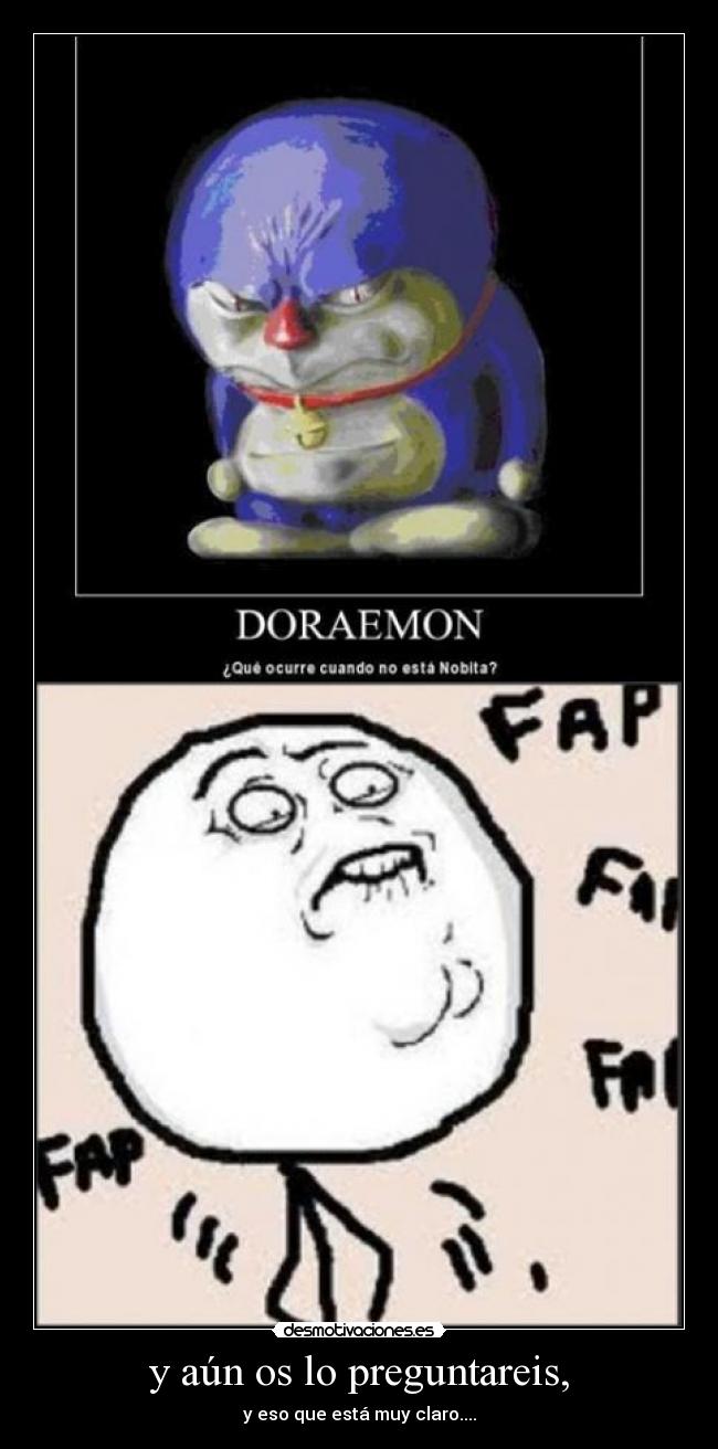 carteles doraemon desmotivaciones