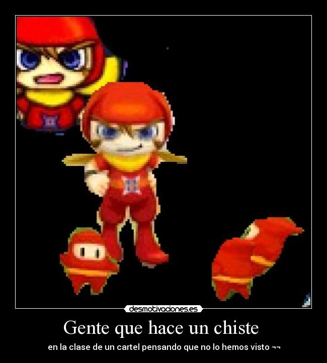 Gente que hace un chiste -