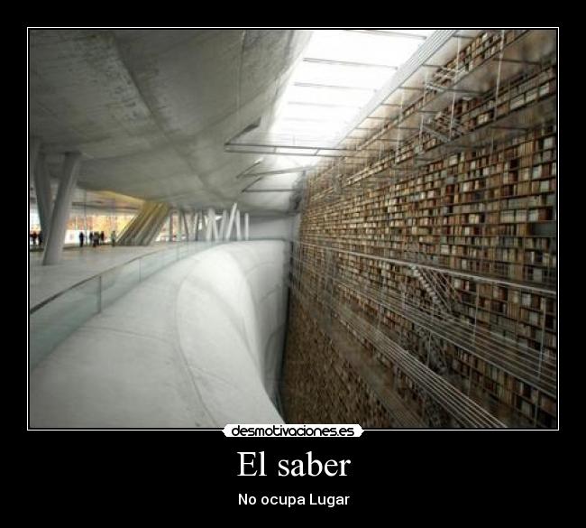 El saber - No ocupa Lugar