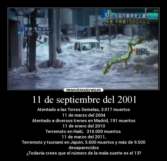 11 de septiembre del 2001 - 