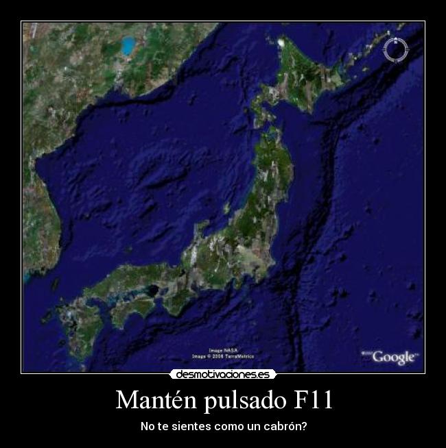 Mantén pulsado F11 -