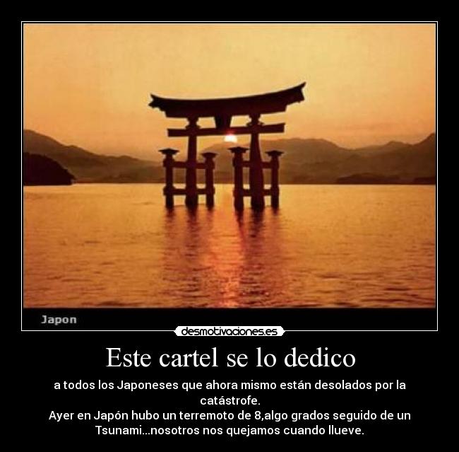 Este cartel se lo dedico -