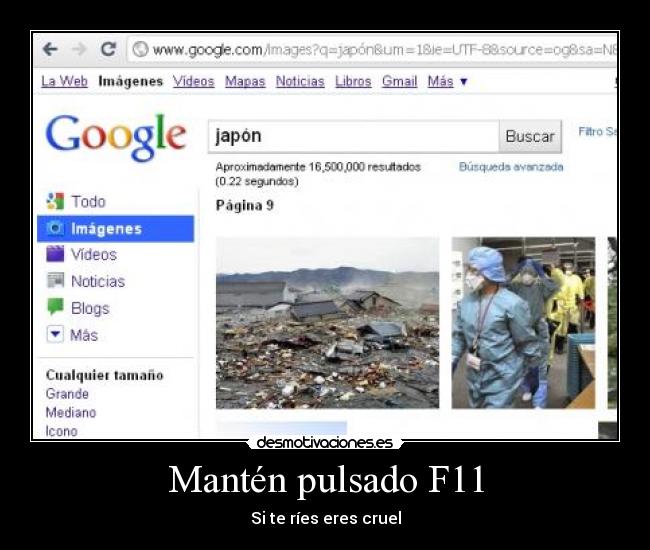 Mantén pulsado F11 -