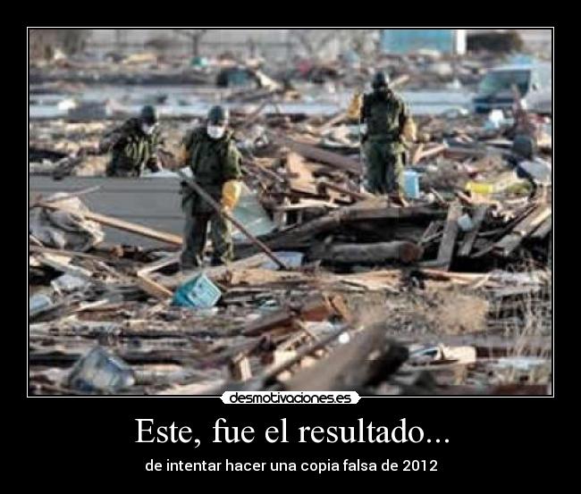 Este, fue el resultado... - 