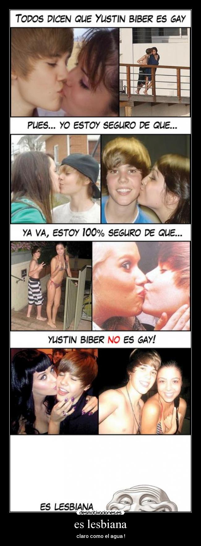 es lesbiana - claro como el agua !