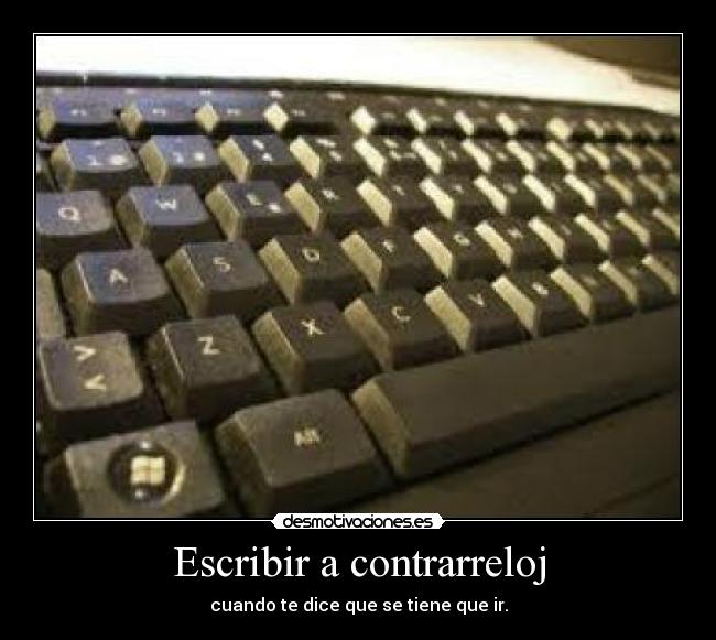 Escribir a contrarreloj -