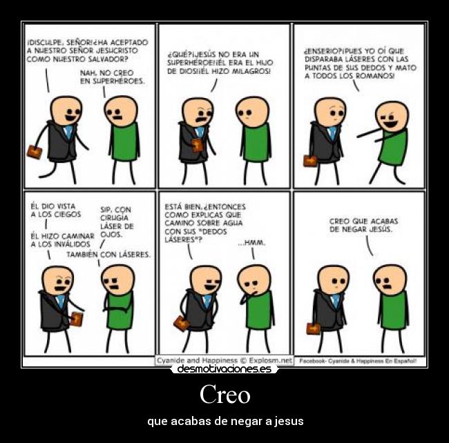 Creo - que acabas de negar a jesus