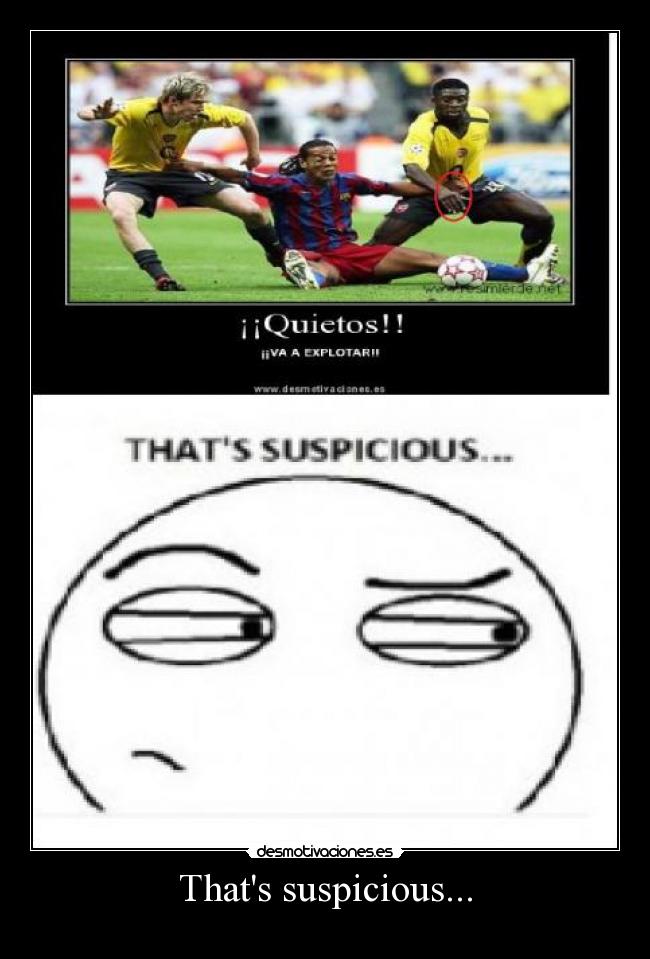 Thats suspicious... -