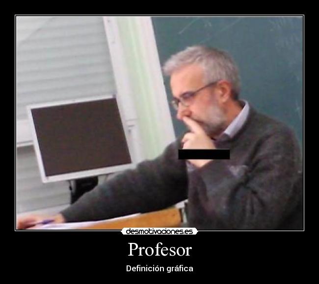 Profesor - Definición gráfica
