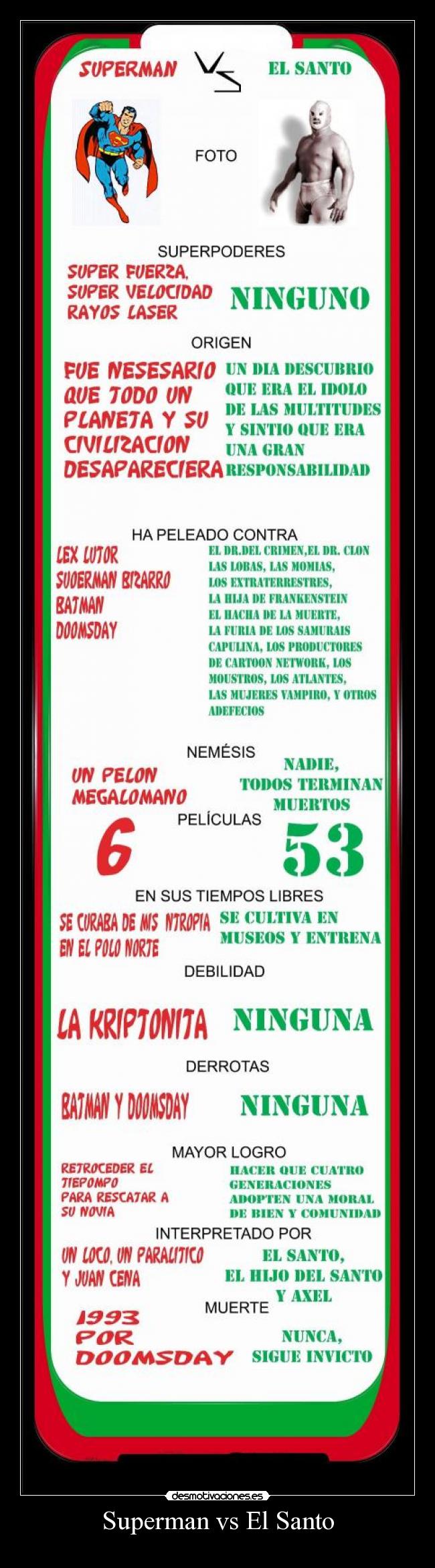 Superman vs El Santo -