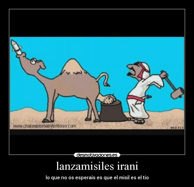 lanzamisiles irani - lo que no os esperais es que el misil es el tio