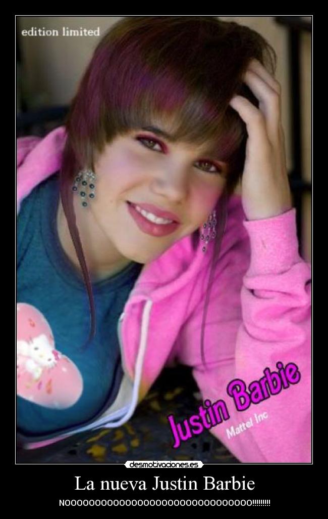La nueva Justin Barbie - NOOOOOOOOOOOOOOOOOOOOOOOOOOOOOOO!!!!!!!!!