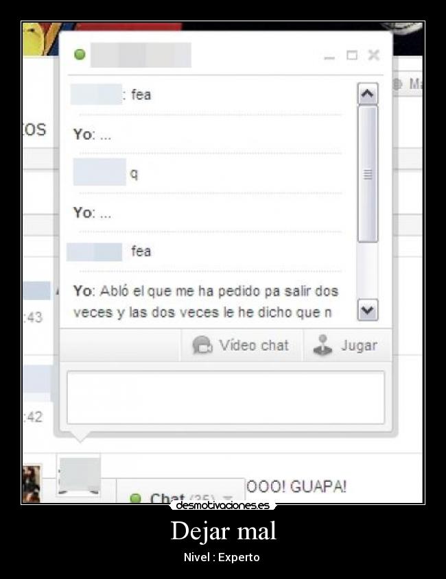 Dejar mal - Nivel : Experto