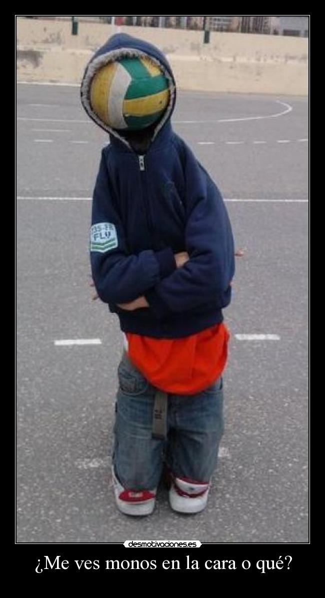 ¿Me ves monos en la cara o qué? -