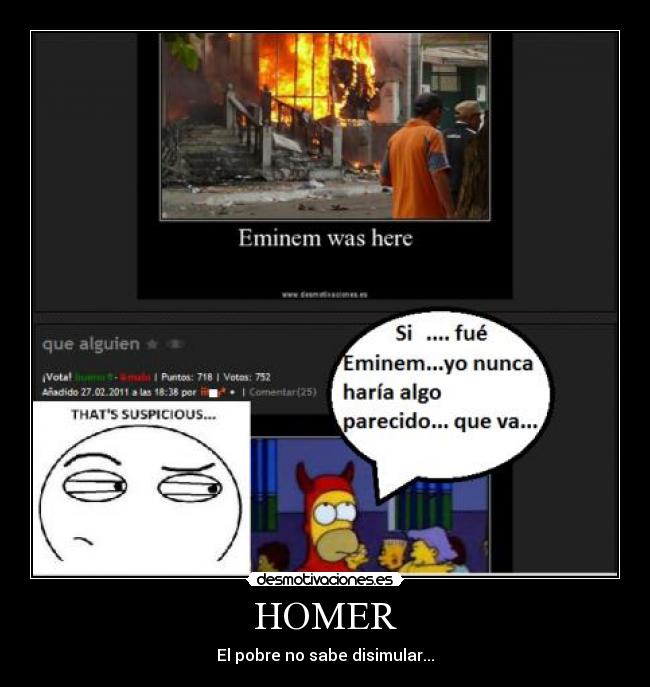 HOMER - El pobre no sabe disimular...