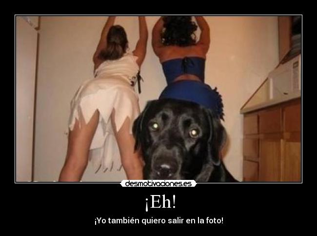 ¡Eh! - ¡Yo también quiero salir en la foto!