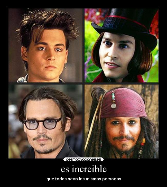 es increible - que todos sean las mismas personas