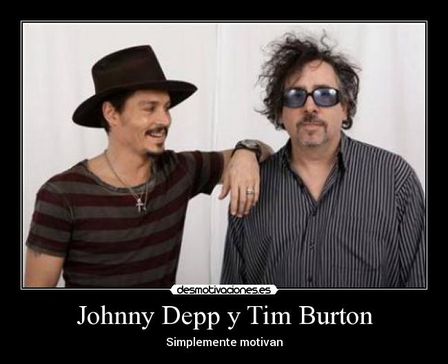 Johnny Depp y Tim Burton -