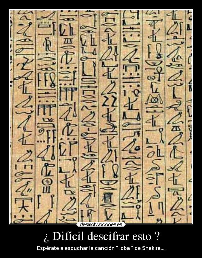 ¿ Difícil descifrar esto ? - 