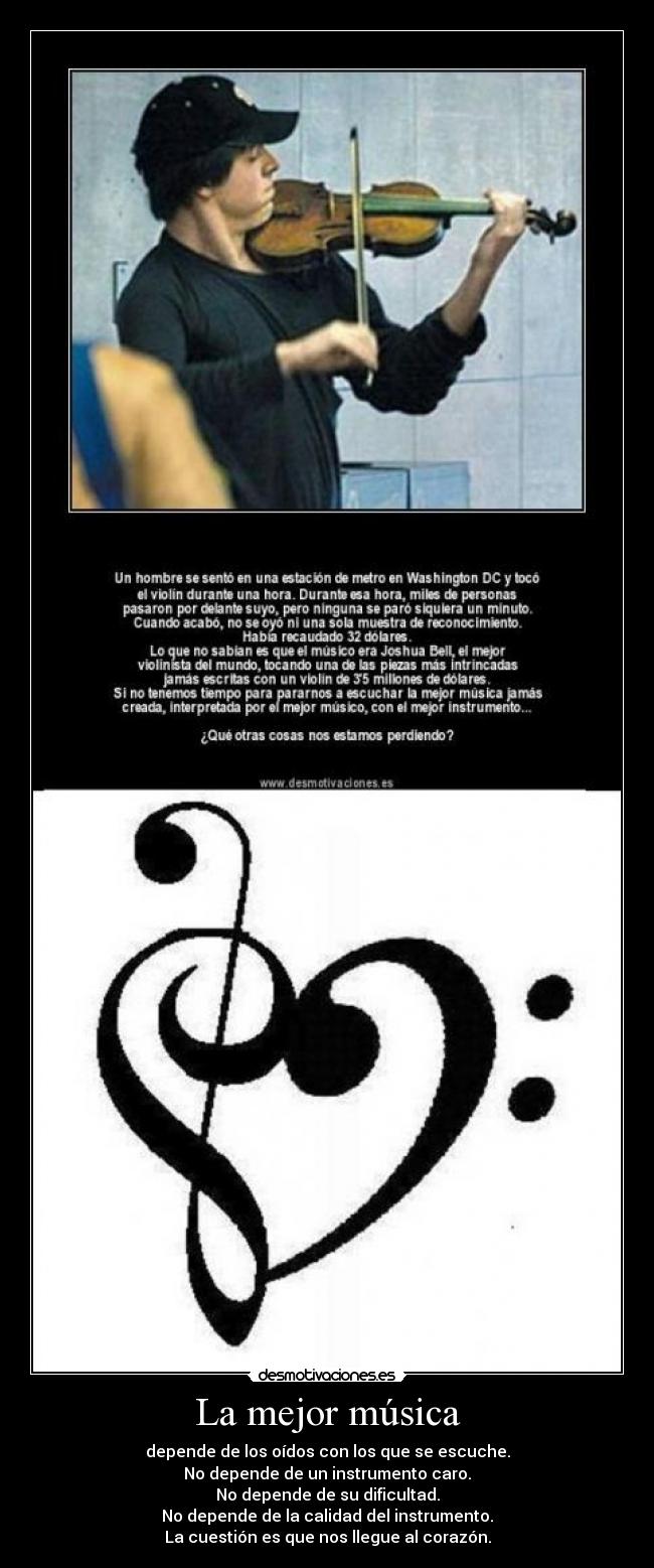 carteles musica musica con corazon desmotivaciones