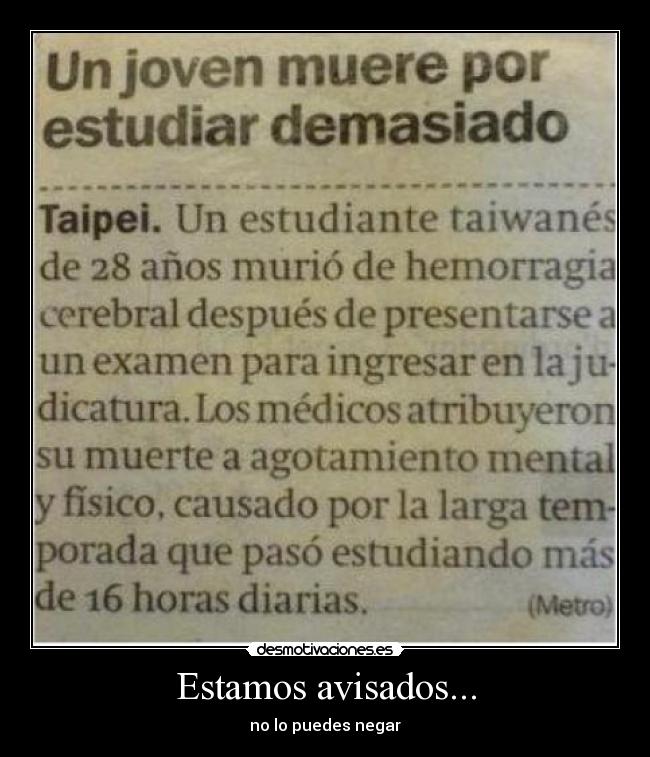 Estamos avisados... -