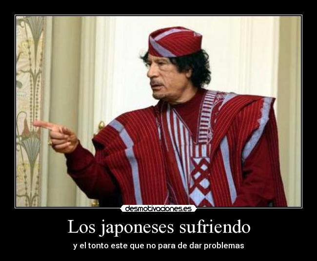 Los japoneses sufriendo - 