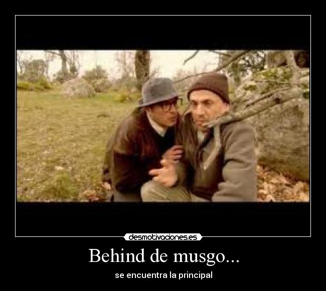 Behind de musgo... -