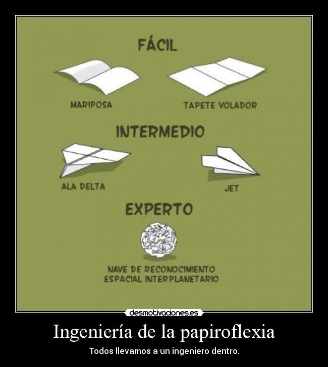 Ingeniería de la papiroflexia - Todos llevamos a un ingeniero dentro.