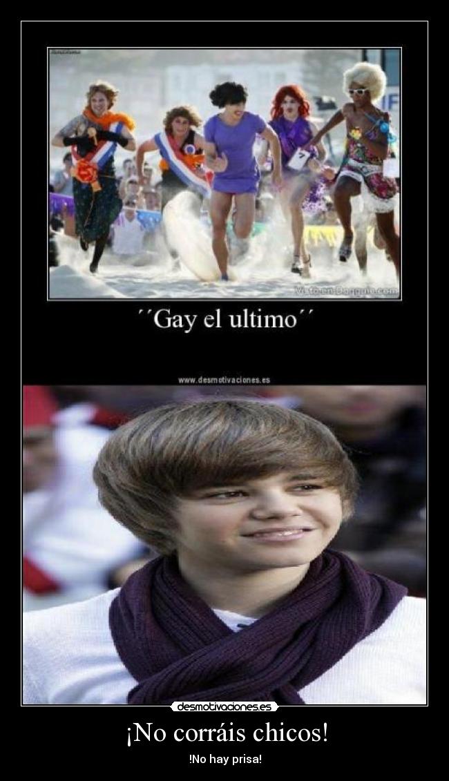 ¡No corráis chicos! -