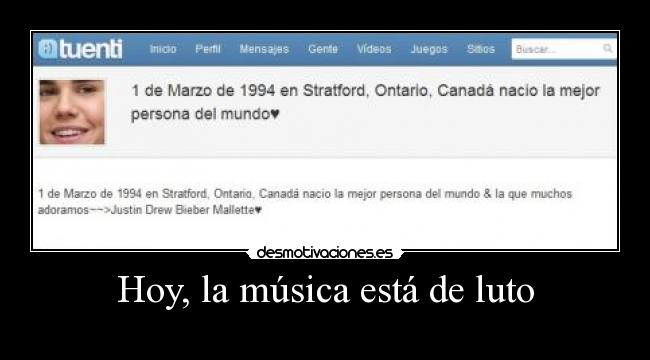 Hoy, la música está de luto -