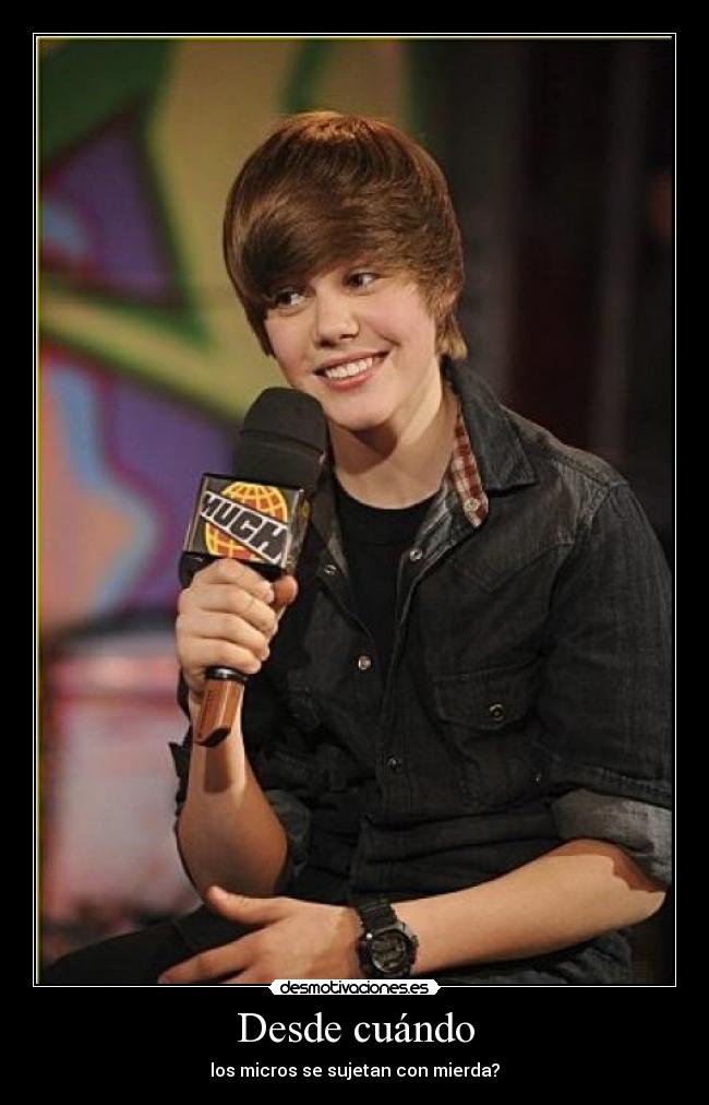 Desde cuándo - los micros se sujetan con mierda?