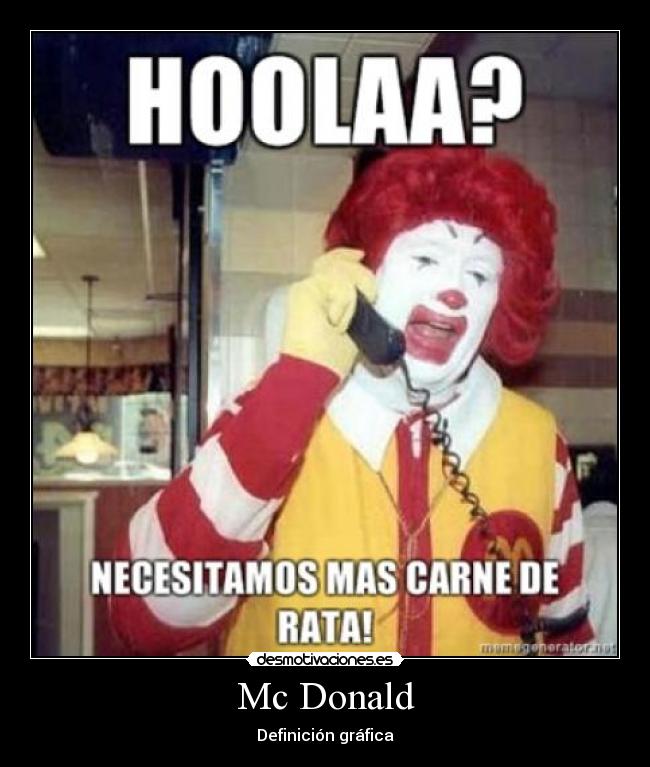 Mc Donald - Definición gráfica