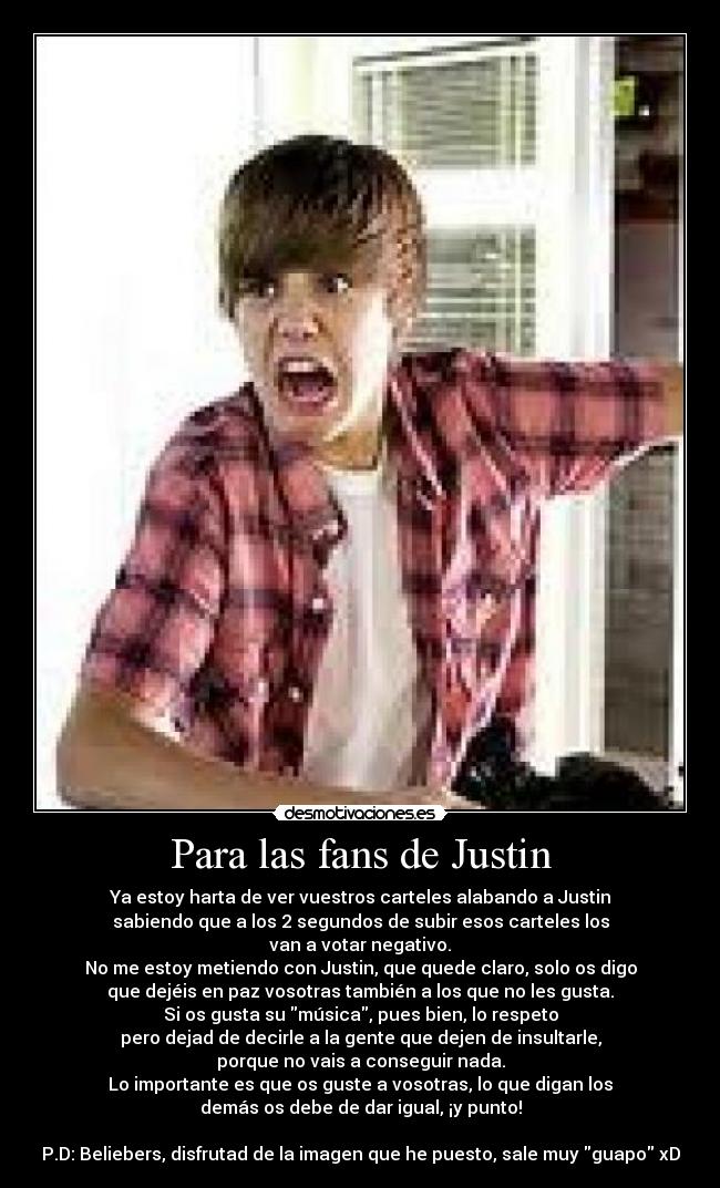 Para las fans de Justin - 