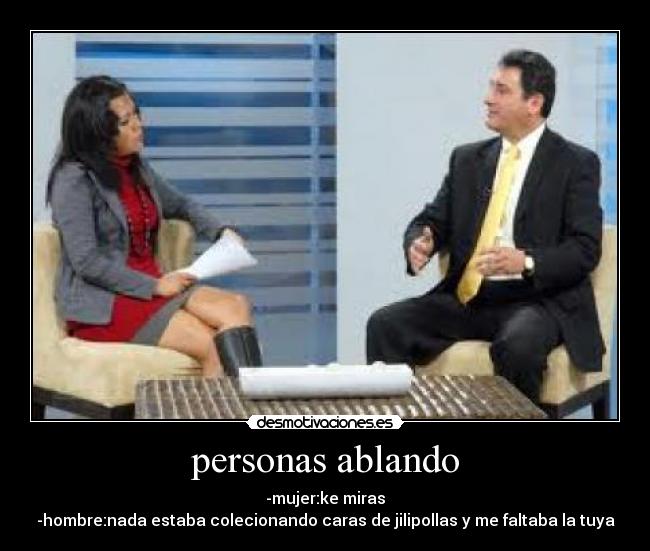 personas ablando -