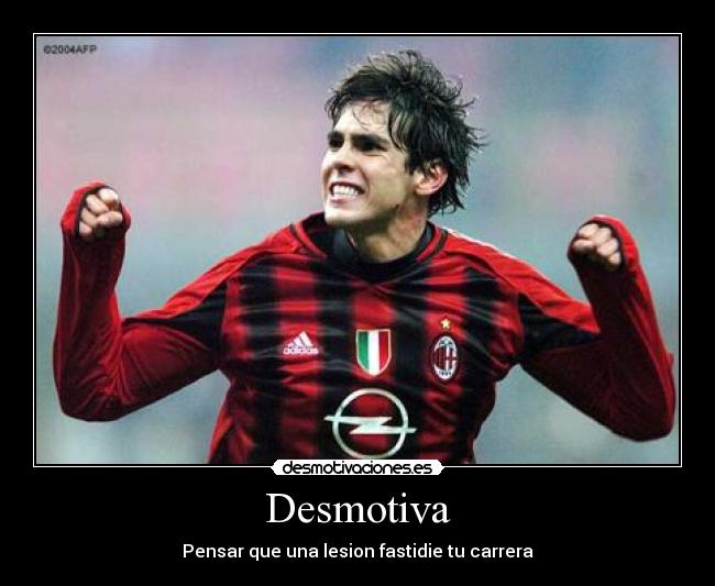 Desmotiva - Pensar que una lesion fastidie tu carrera
