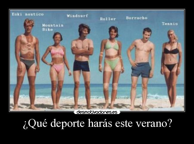 ¿Qué deporte harás este verano? -