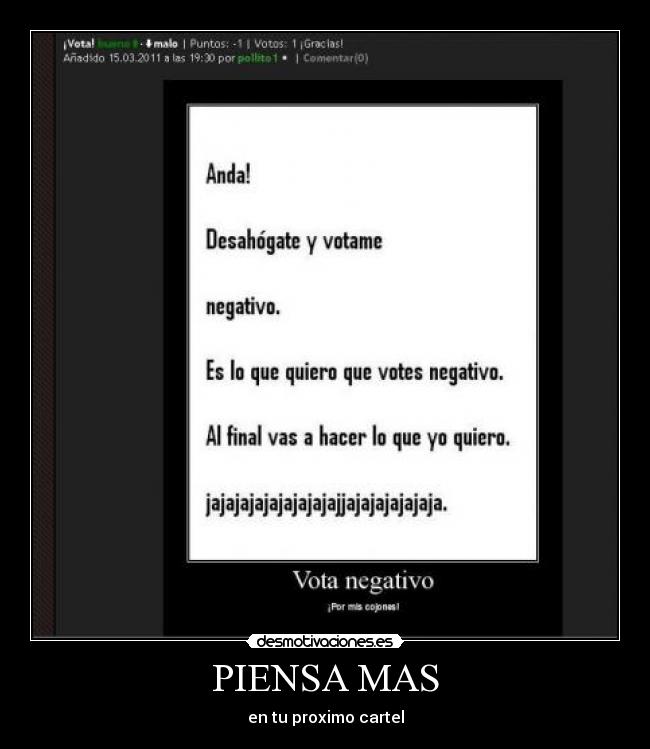 carteles piensa mas desmotivaciones