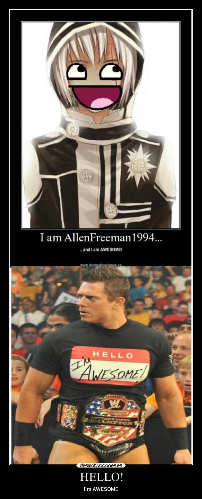 carteles hello im awesome aspo desmotivaciones