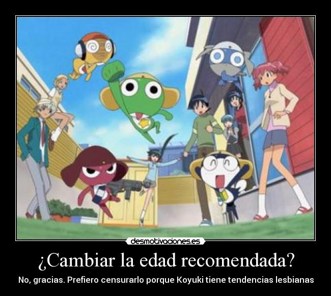 ¿Cambiar la edad recomendada? - 