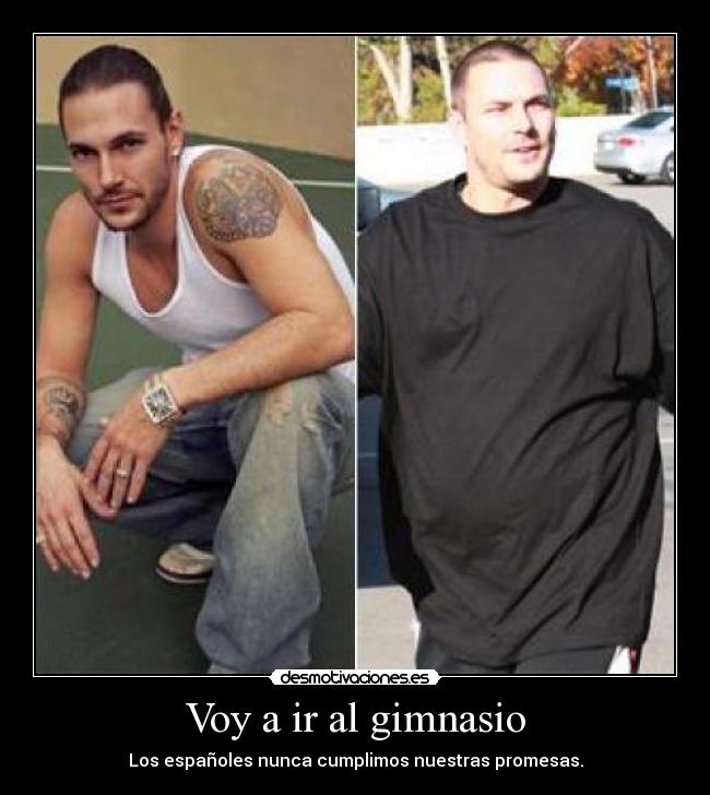Voy a ir al gimnasio - Los españoles nunca cumplimos nuestras promesas.